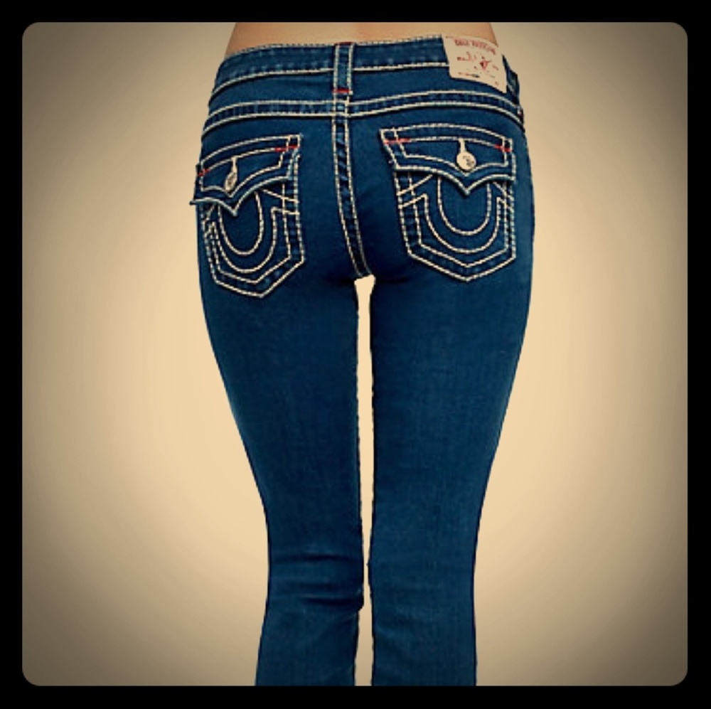 True religion skinny natural big T womens jeans